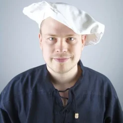 Leonardo Carbone Béret De Coton, Crème -Vetements Halloween Boutique beret de coton creme 5