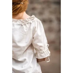 Leonardo Carbone Blouse Julia Crème -Vetements Halloween Boutique blouse julia creme 3