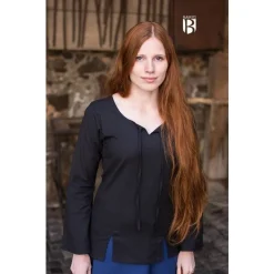 Burgschneider Blouse Lysia, Noire -Vetements Halloween Boutique blouse lysia noire 3