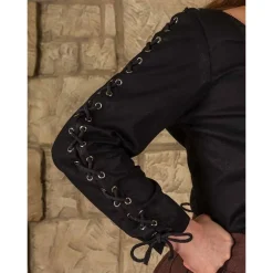 Mytholon Blouse Pirate Abby, Noir -Vetements Halloween Boutique blouse pirate abby noir 2