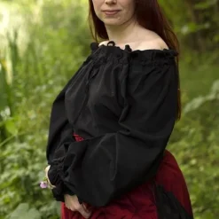 Epic Armoury Blouse Pirate Reid, Noire -Vetements Halloween Boutique blouse pirate reid noire 3