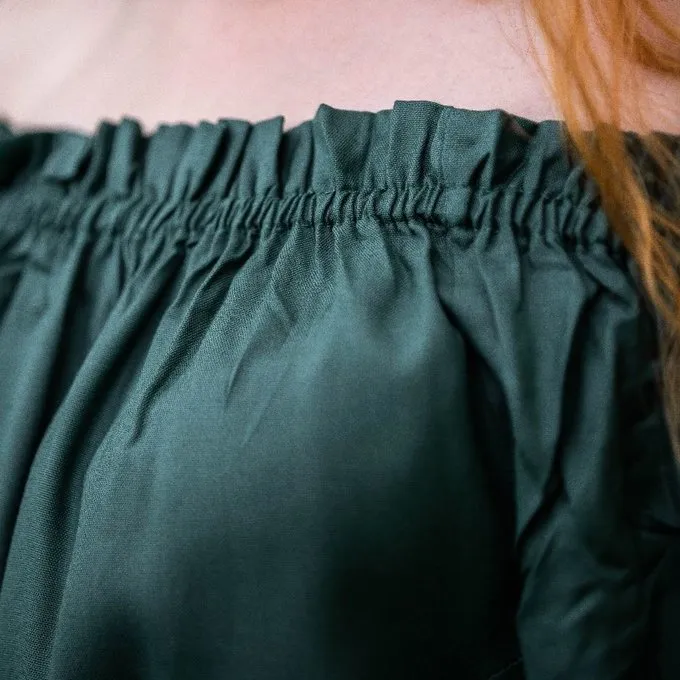 Leonardo Carbone Blouse Renaissance, Vert 2 Leonardo Carbone Blouse Renaissance, Vert – Image 2