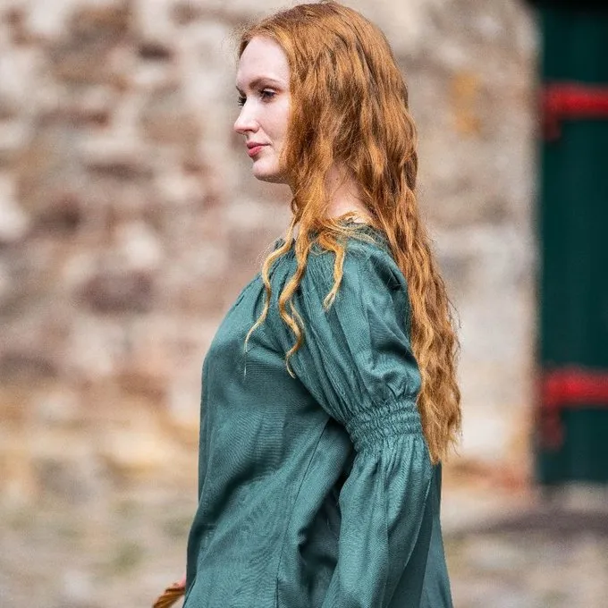 Leonardo Carbone Blouse Renaissance, Vert 6 Leonardo Carbone Blouse Renaissance, Vert – Image 6