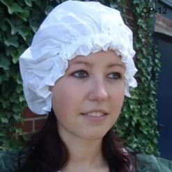 Leonardo Carbone Cap Du 17ème Siècle, Blanc 9 Leonardo Carbone Cap Du 17ème Siècle, Blanc -Vetements Halloween Boutique cap du 17eme siecle blanc 4