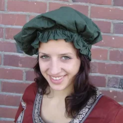 Leonardo Carbone Cap Du 17ème Siècle, Vert -Vetements Halloween Boutique cap du 17eme siecle vert 4