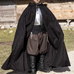 Epic Armoury Cape Arthur, Noir -Vetements Halloween Boutique cape arthur noir 3