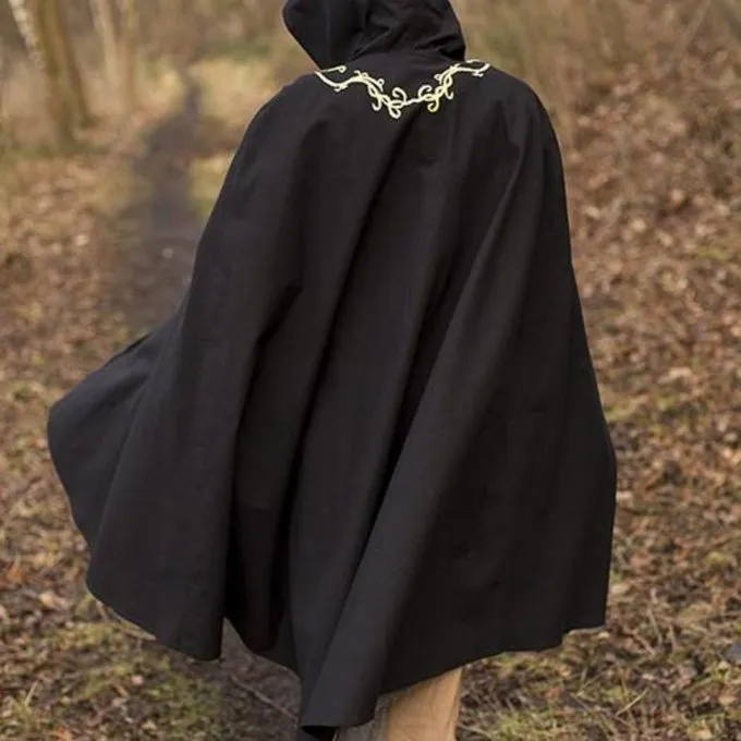 Epic Armoury Cape Brodée Terra, Noire 4 Epic Armoury Cape Brodée Terra, Noire – Image 4