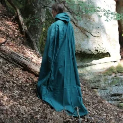 Leonardo Carbone Cape En Coton, Vert -Vetements Halloween Boutique cape en coton vert 4