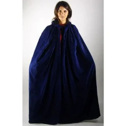 Leonardo Carbone Cape En Velours Ilja Bleu