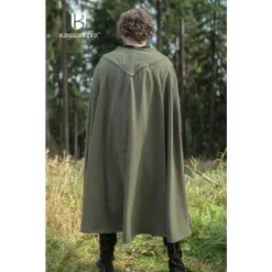 Burgschneider Cape Justus, Laine, Vert Olive -Vetements Halloween Boutique cape justus laine vert olive 3