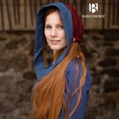 Burgschneider Capuchon Médiéval Dagmar, Bleu-burgody 5 Burgschneider Capuchon Médiéval Dagmar, Bleu-burgody -Vetements Halloween Boutique capuchon medieval dagmar bleu burgody 2