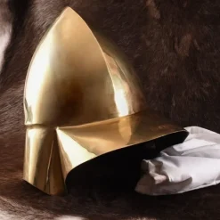 Deepeeka Casque Grec Béotien, Laiton -Vetements Halloween Boutique casque grec beotien laiton 4