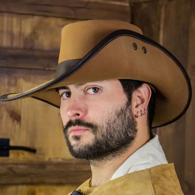 Rawblade Chapeau Corsair, Brun Clair 2 Rawblade Chapeau Corsair, Brun Clair – Image 2