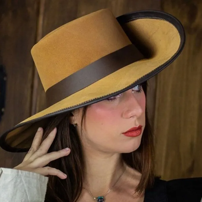 Rawblade Chapeau Corsair, Brun Clair 5 Rawblade Chapeau Corsair, Brun Clair – Image 5