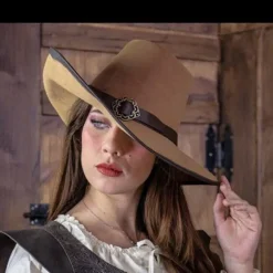 Rawblade Chapeau De Mousquette De La Croix, Brun Clair -Vetements Halloween Boutique chapeau de mousquette de la croix brun clair 2