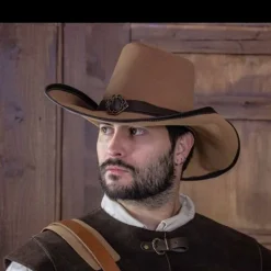 Rawblade Chapeau De Mousquette De La Croix, Brun Clair -Vetements Halloween Boutique chapeau de mousquette de la croix brun clair 5