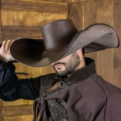 Rawblade Chapeau De Mousquette Diego, Marron 7 Rawblade Chapeau De Mousquette Diego, Marron -Vetements Halloween Boutique chapeau de mousquette diego marron 2