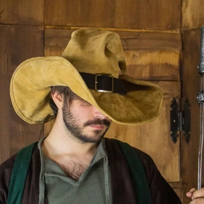 Rawblade Chapeau De Sorcière Morgana, Brun Clair 2 Rawblade Chapeau De Sorcière Morgana, Brun Clair – Image 2