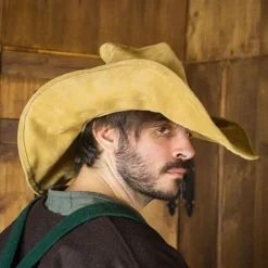 Rawblade Chapeau De Sorcière Morgana, Brun Clair 8 Rawblade Chapeau De Sorcière Morgana, Brun Clair -Vetements Halloween Boutique chapeau de sorciere morgana brun clair 2