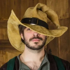 Rawblade Chapeau De Sorcière Morgana, Brun Clair 10 Rawblade Chapeau De Sorcière Morgana, Brun Clair -Vetements Halloween Boutique chapeau de sorciere morgana brun clair 4