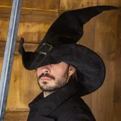 Rawblade Chapeau De Sorcière Morgana, Noir -Vetements Halloween Boutique chapeau de sorciere morgana noir 2