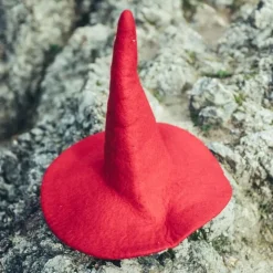 Leonardo Carbone Chapeau De Sorcière Pour Enfants, Rouge