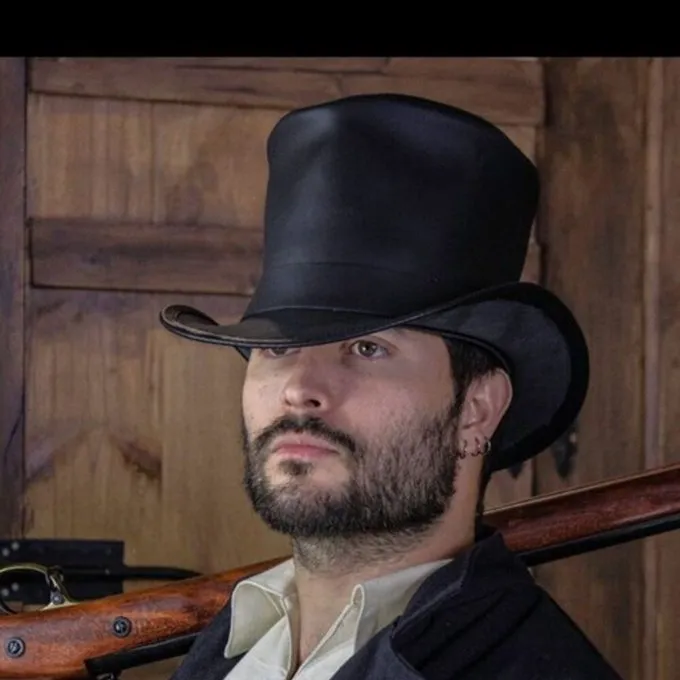 Rawblade Chapeau Du XVIIIe Siècle, Deluxe, Noir 5 Rawblade Chapeau Du XVIIIe Siècle, Deluxe, Noir – Image 5