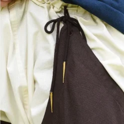 Chausses Médiévales à Lacets, Marron -Vetements Halloween Boutique chausses medievales a lacets marron 2