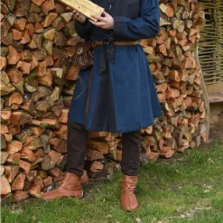 Chausses Médiévales à Lacets, Marron -Vetements Halloween Boutique chausses medievales a lacets marron 3