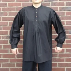 Leonardo Carbone Chemise Avec Bouton, Noir -Vetements Halloween Boutique chemise avec bouton noir 3