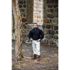 Leonardo Carbone Chemise Avec Bouton, Noir -Vetements Halloween Boutique chemise avec bouton noir 5