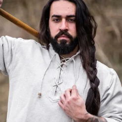 Leonardo Carbone Chemise En Coton épais, Gris 8 Leonardo Carbone Chemise En Coton épais, Gris -Vetements Halloween Boutique chemise en coton epais gris 2