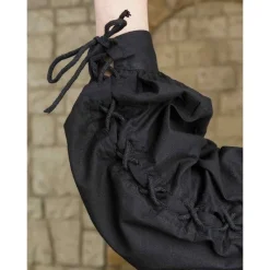 Mytholon Chemise Médiévale Alex, Noir -Vetements Halloween Boutique chemise medievale alex noir 3