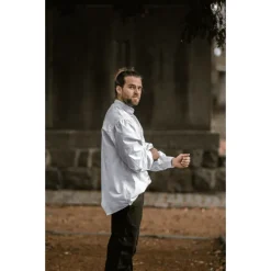 Leonardo Carbone Chemise Médiévale Dagwin, Blanc -Vetements Halloween Boutique chemise medievale dagwin blanc 4