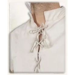 Mytholon Chemise Médiévale Leomar, Crème -Vetements Halloween Boutique chemise medievale leomar creme 4