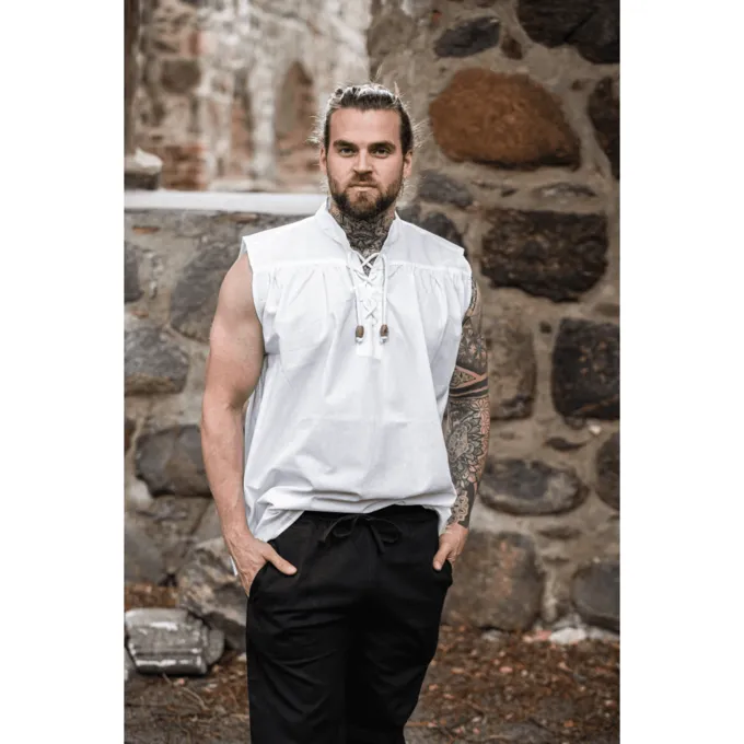 Leonardo Carbone Chemise Médiévale Louis, Blanc 1 Leonardo Carbone Chemise Médiévale Louis, Blanc