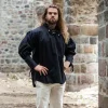Leonardo Carbone Chemise Médiévale Louis, Noir