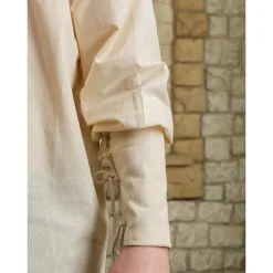 Mytholon Chemise Médiévale Simon, Naturel -Vetements Halloween Boutique chemise medievale simon naturel 2