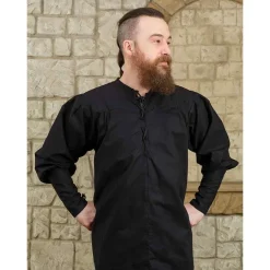 Mytholon Chemise Médiévale Simon, Noir