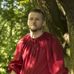 Epic Armoury Chemise Renaissance Cosimo, Rouge -Vetements Halloween Boutique chemise renaissance cosimo rouge 3