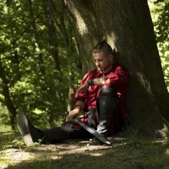 Epic Armoury Chemise Renaissance Cosimo, Rouge -Vetements Halloween Boutique chemise renaissance cosimo rouge 4