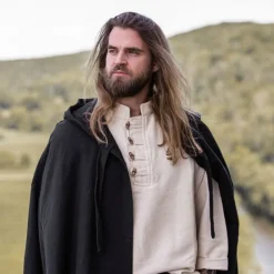 Leonardo Carbone Chemise Soldat, Crème -Vetements Halloween Boutique chemise soldat creme 4