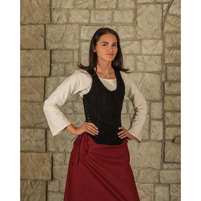 Mytholon Corsage En Cuir Lisa, Noir 1 Mytholon Corsage En Cuir Lisa, Noir