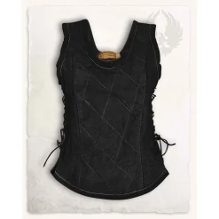 Mytholon Corsage En Cuir Lucy, Noir -Vetements Halloween Boutique corsage en cuir lucy noir 3