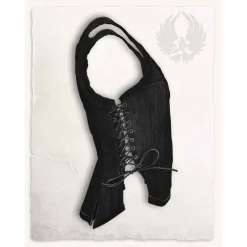 Mytholon Corsage En Cuir Lucy, Noir -Vetements Halloween Boutique corsage en cuir lucy noir 5