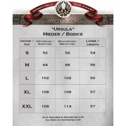 Mytholon Corsage Ursula, Coton, Noir -Vetements Halloween Boutique corsage ursula coton noir 3