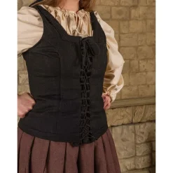 Mytholon Corsage Ursula, Noir, Laine -Vetements Halloween Boutique corsage ursula noir laine 3