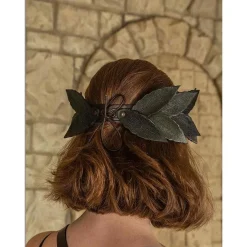 Mytholon Couronne De Laurier En Cuir, Vert Brun -Vetements Halloween Boutique couronne de laurier en cuir vert brun 3