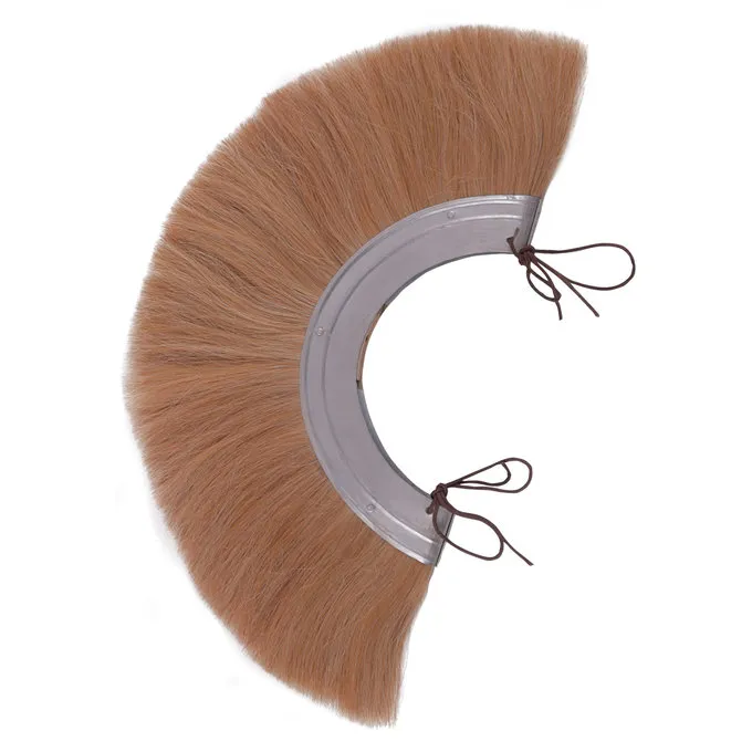 Deepeeka Crête De Casque Romain, Blanc, Base En Métal 2 Deepeeka Crête De Casque Romain, Blanc, Base En Métal – Image 2