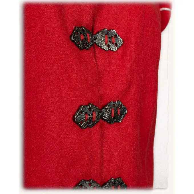 Mytholon Doublet De Laine Renaissance Geoffrey, Rouge 4 Mytholon Doublet De Laine Renaissance Geoffrey, Rouge – Image 4